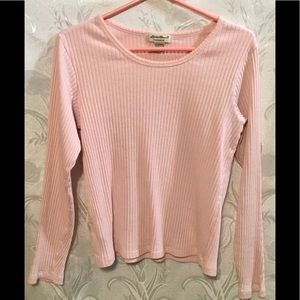 Eddie Bauer Sleepwear Light Pink Long Sleeve Shirt